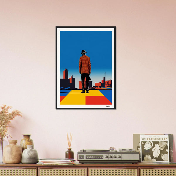 City Salesman's Reverie: Metropolis Melodies Series VII Grabbart Prints