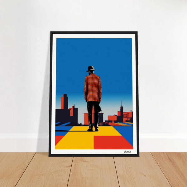 City Salesman's Reverie: Metropolis Melodies Series VII Grabbart Prints