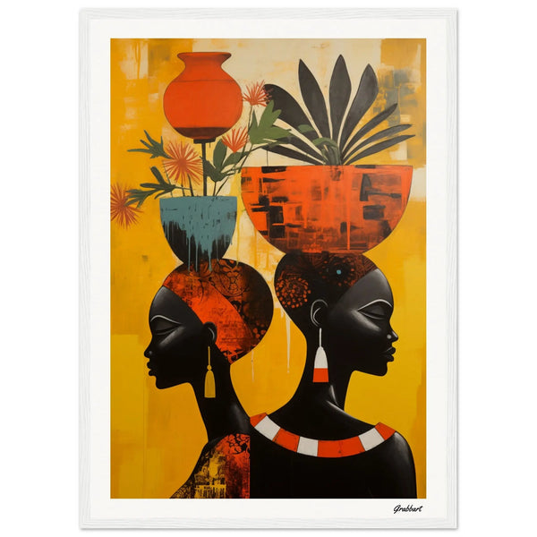 Eclat d'Ébène: A Symphony of Grace and Botany Grabbart Prints