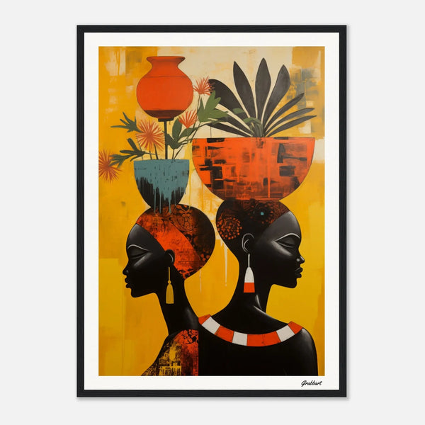 Eclat d'Ébène: A Symphony of Grace and Botany Grabbart Prints