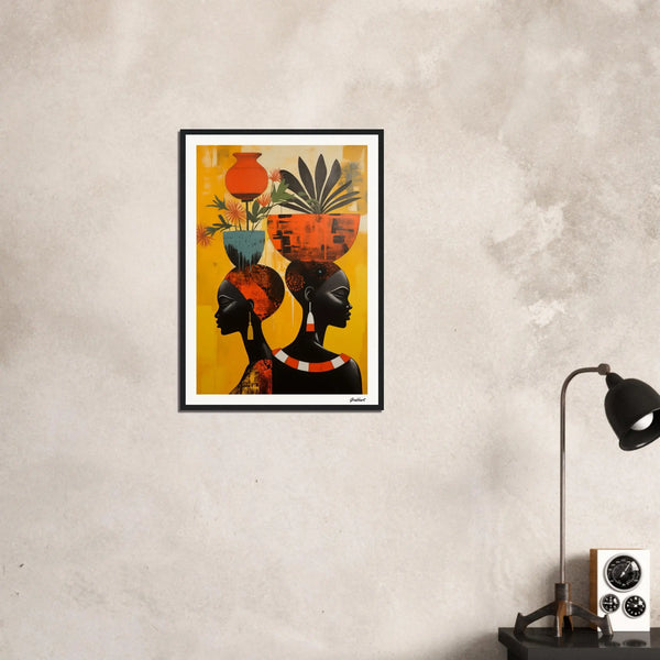 Eclat d'Ébène: A Symphony of Grace and Botany Grabbart Prints