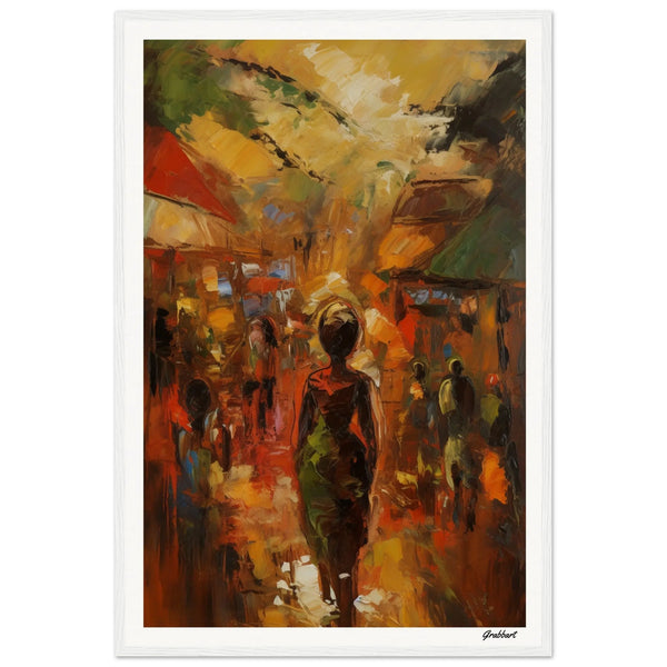 Ephemeral Solitude: A Still Moment in Time's Flow Grabbart Prints