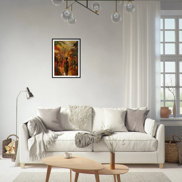 Ephemeral Solitude: A Still Moment in Time's Flow Grabbart Prints