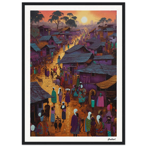 Golden Horizons: The Dance of Twilight and Tradition Grabbart Prints