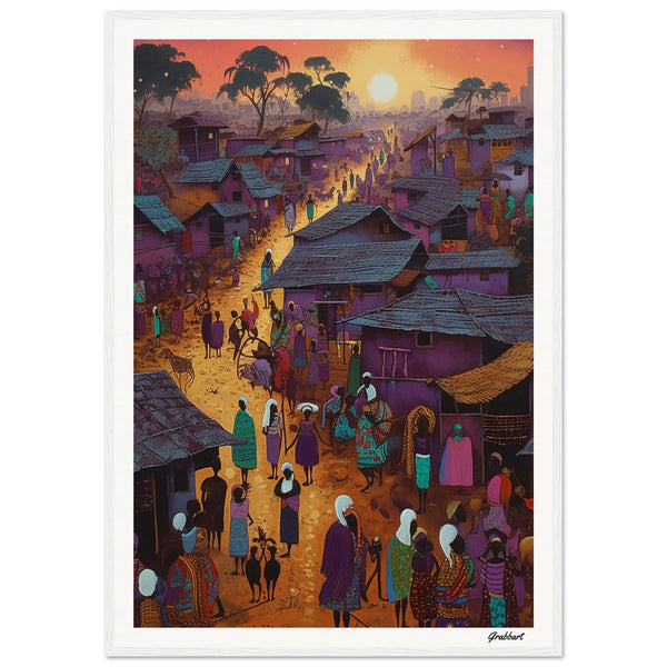 Golden Horizons: The Dance of Twilight and Tradition Grabbart Prints