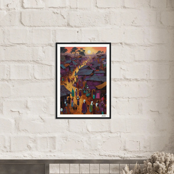Golden Horizons: The Dance of Twilight and Tradition Grabbart Prints