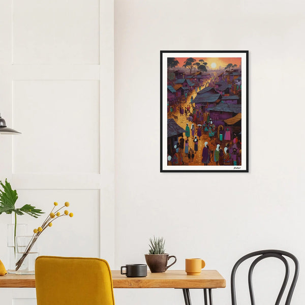 Golden Horizons: The Dance of Twilight and Tradition Grabbart Prints