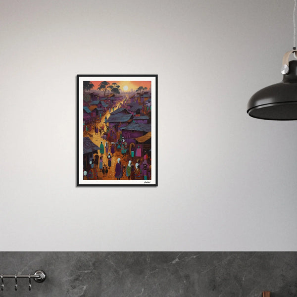 Golden Horizons: The Dance of Twilight and Tradition Grabbart Prints