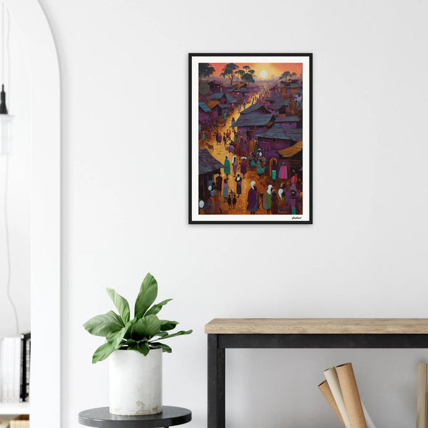 Golden Horizons: The Dance of Twilight and Tradition Grabbart Prints